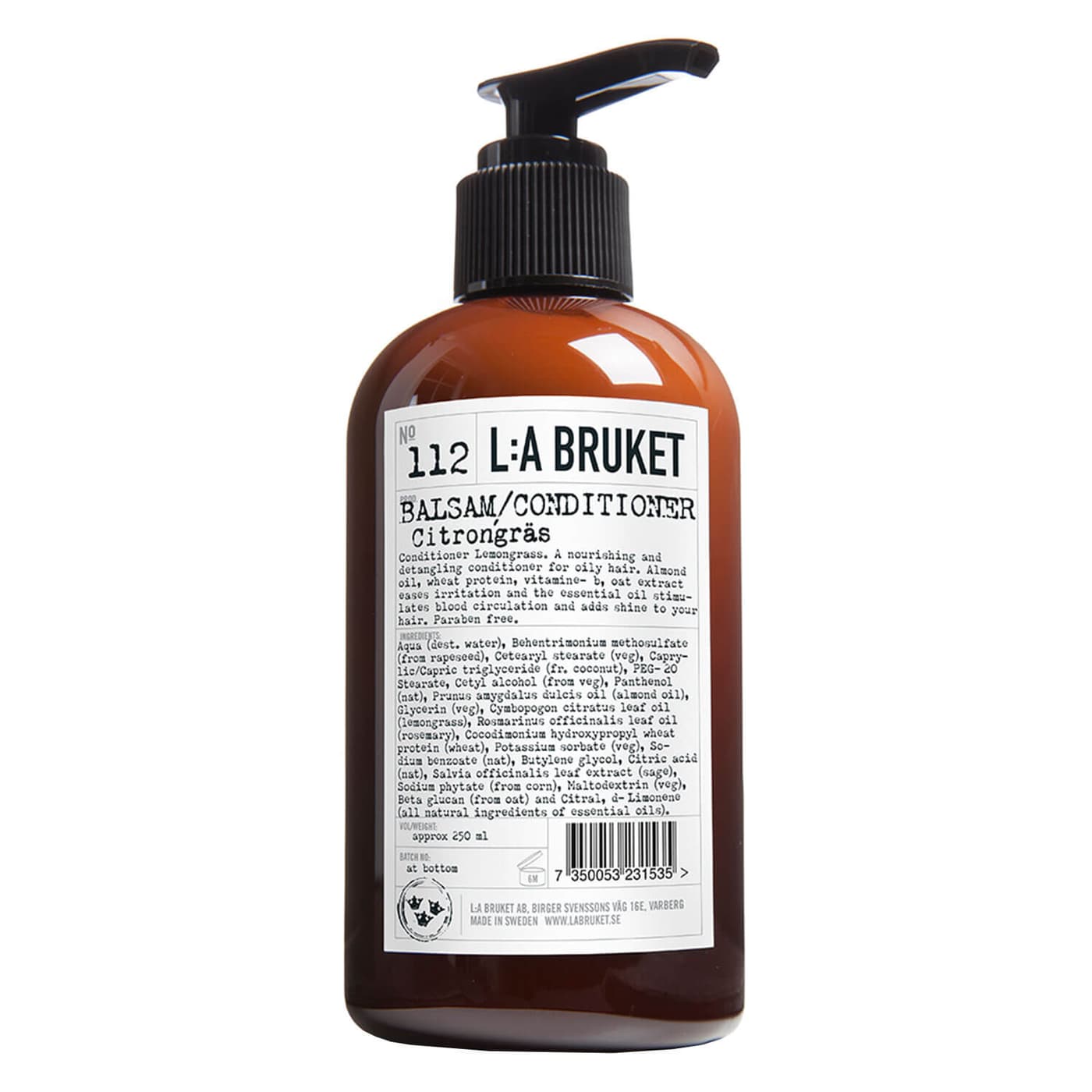 L:A Bruket - No.112 Conditioner Lemongrass
