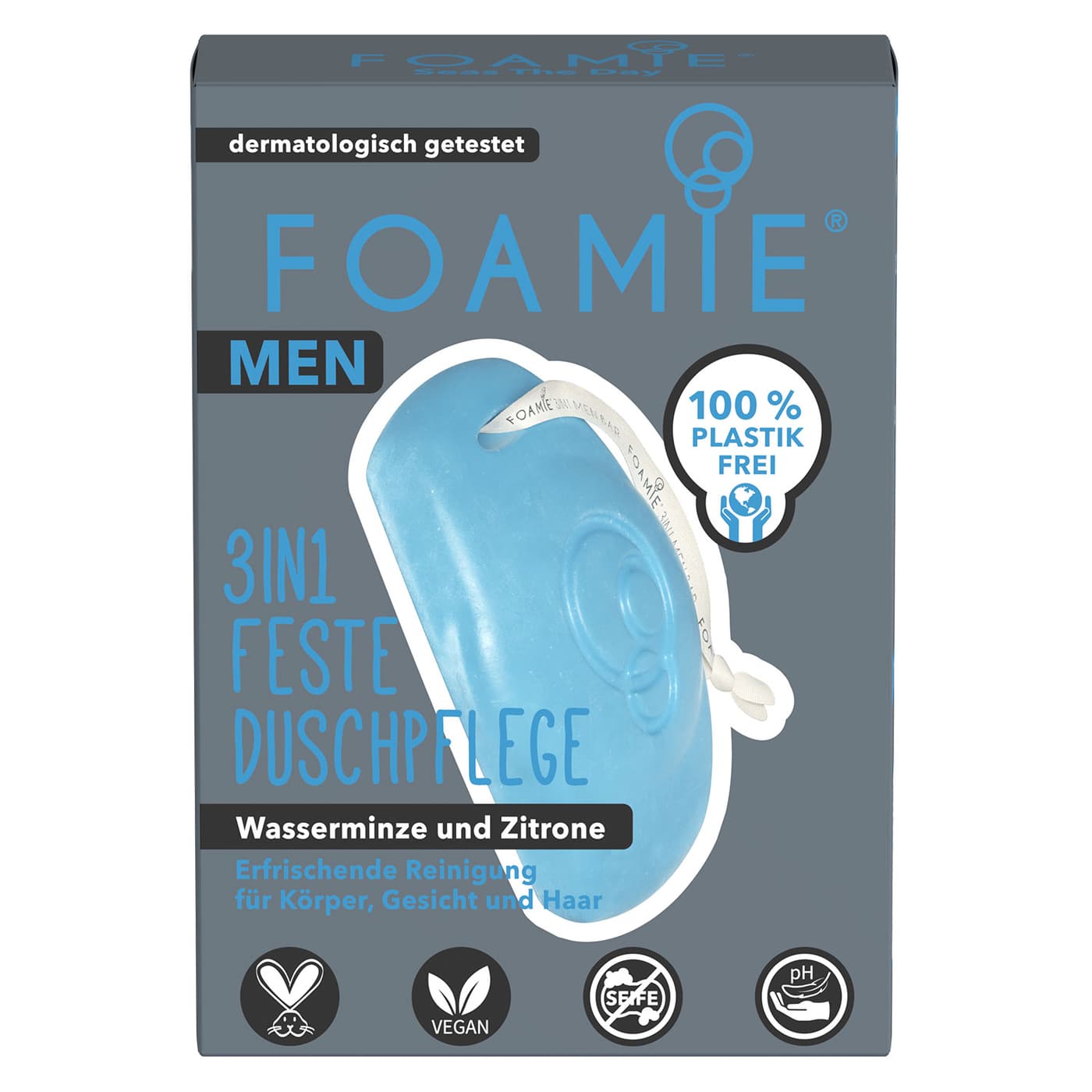 Foamie - Men 3in1 Feste Duschpflege Seas the Day