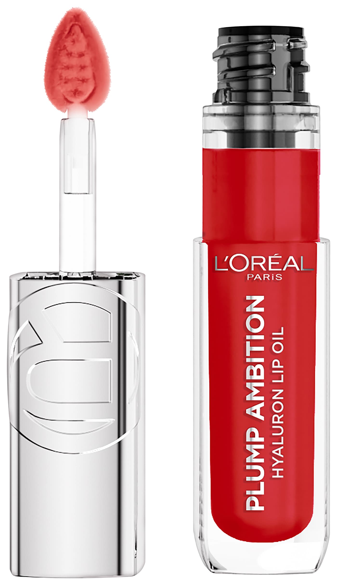 L'Oreal Cosmetics - Plump Ambition Hyaluron Lip Oil 380 Rouge In Love