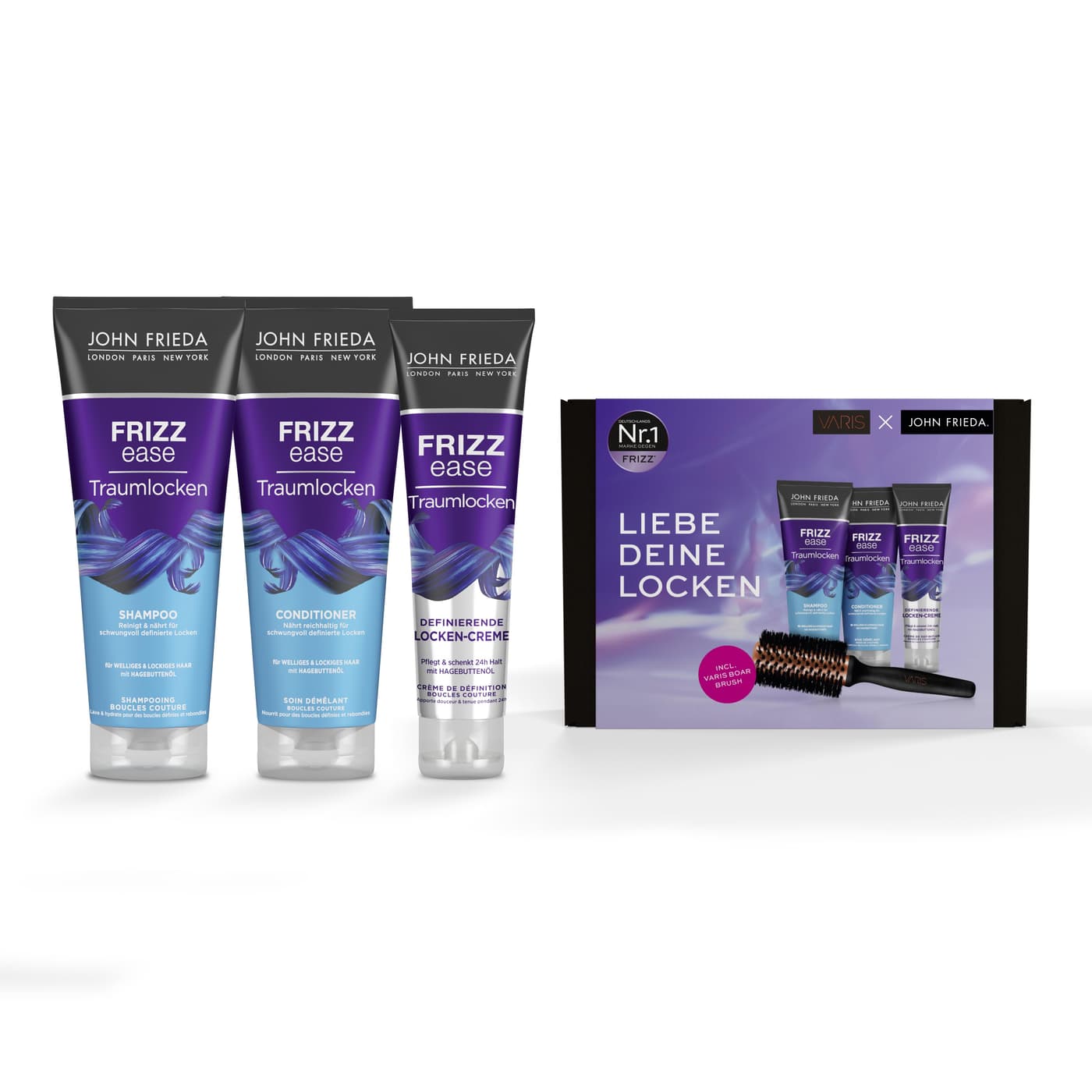 Frizz Ease Traumlocken - John Frieda  x VARIS Set