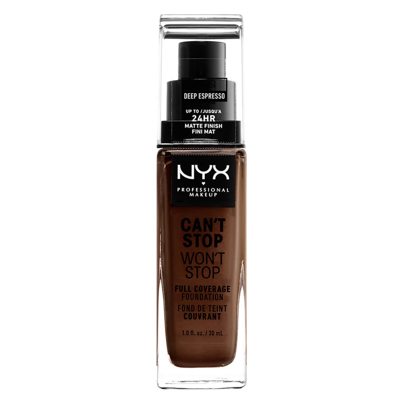 Can't Stop Won't Stop - Full Coverage Foundation Deep Espresso