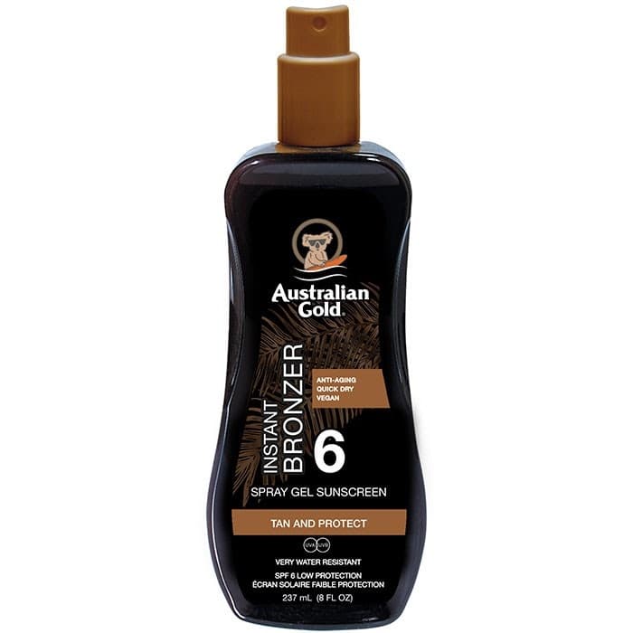 Australian Gold - SPF 6 Spray Gel mit Bronzer