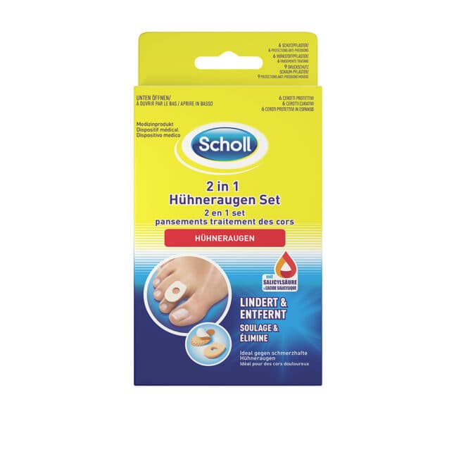 Scholl Aid - 2 In 1 Hühneraugen Set