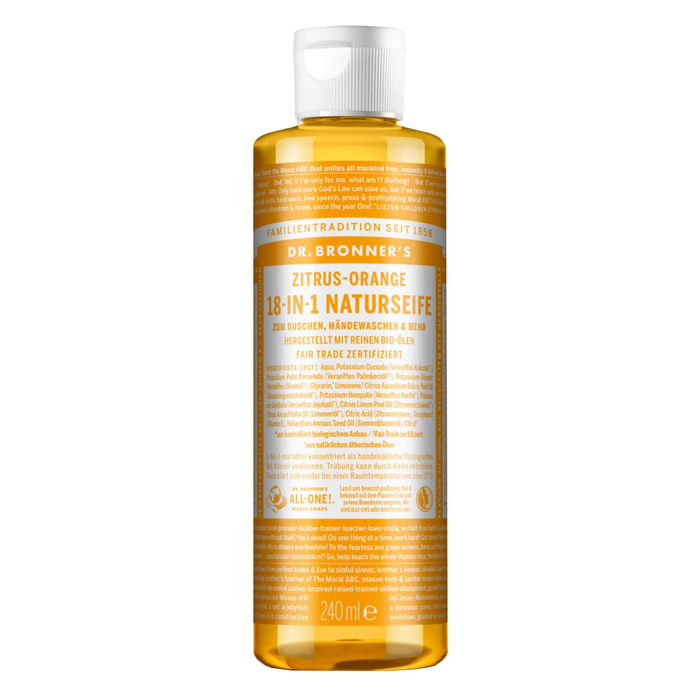 DR. BRONNER'S - 18-IN-1 Flüssigseife Citrus Orange