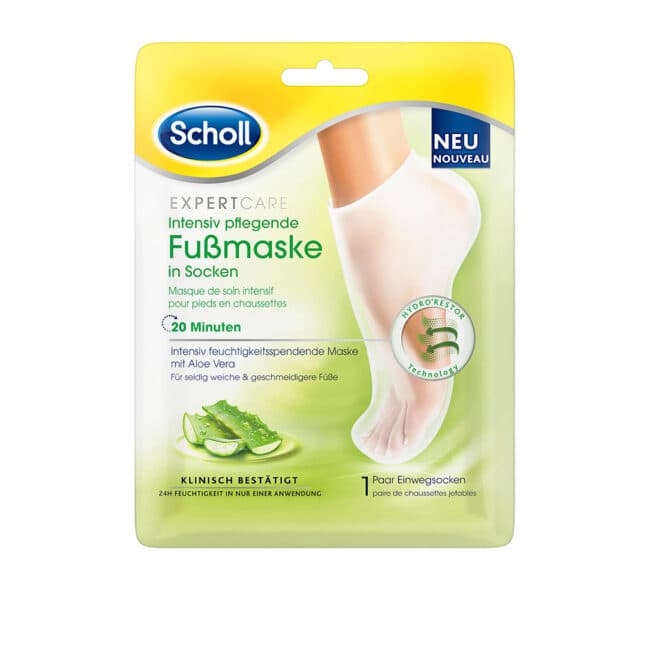 Scholl Care - Intensiv feuchtigkeitsspendende Fussmaske mit Aloe Vera