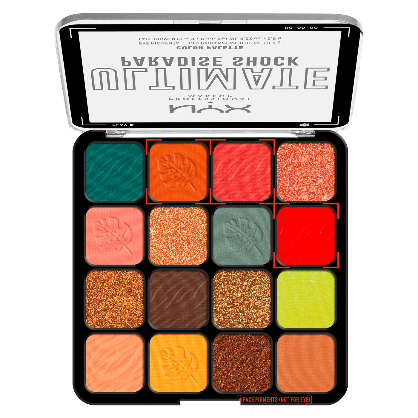 NYX Palette - Ultimate Shadow Palette Paradise Shock