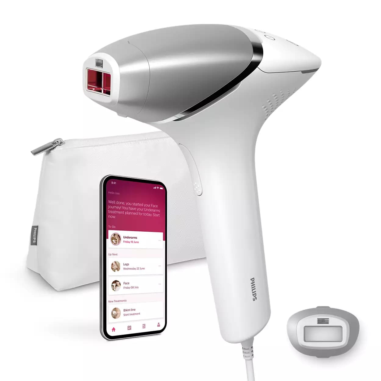 Philips - Lumea Ipl 8000 Series Ipl Haarentfernungsgerät Mit Senseiq Bri940/00