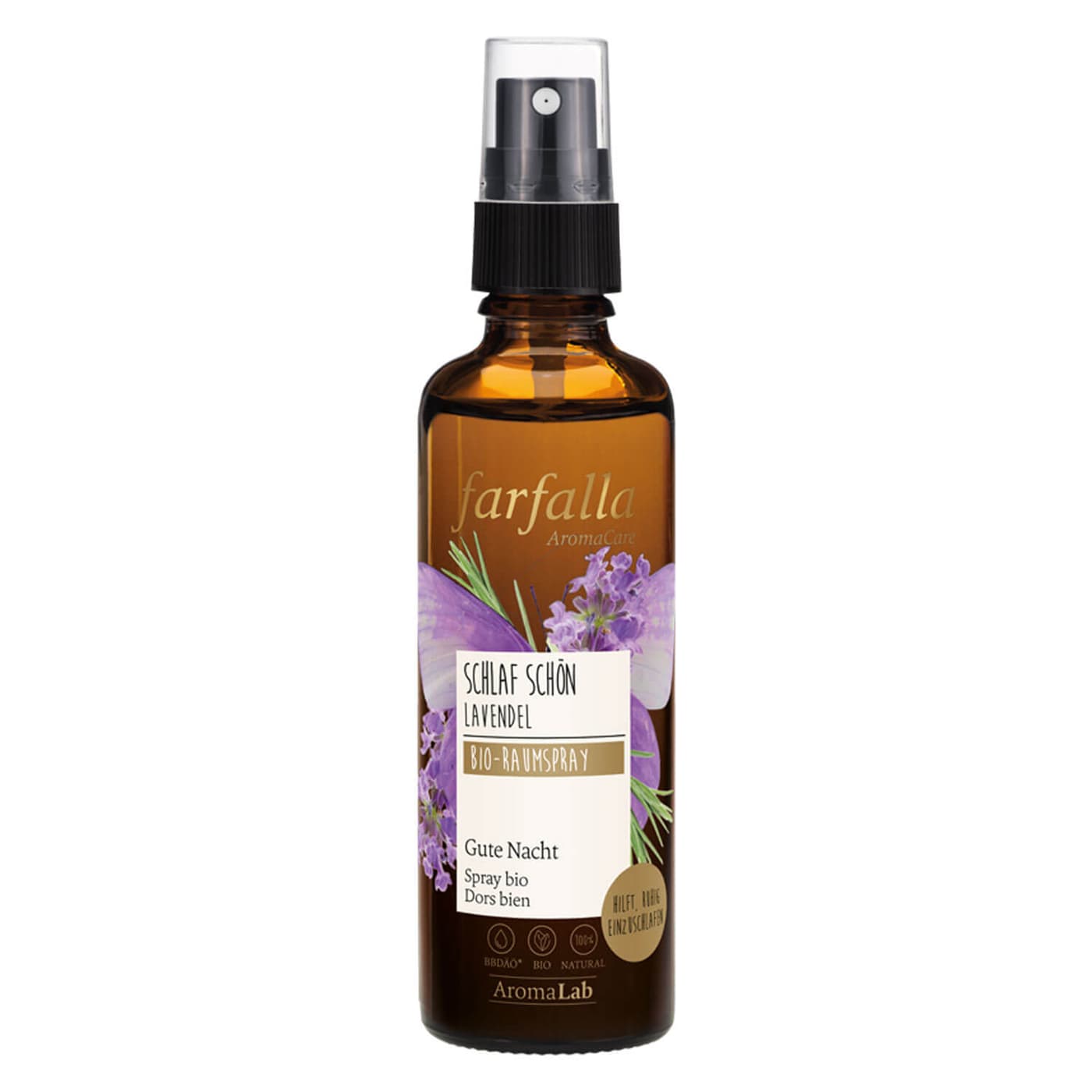 Farfalla Care - Schlaf schön - Lavendel Gute Nacht Bio-Raumspray