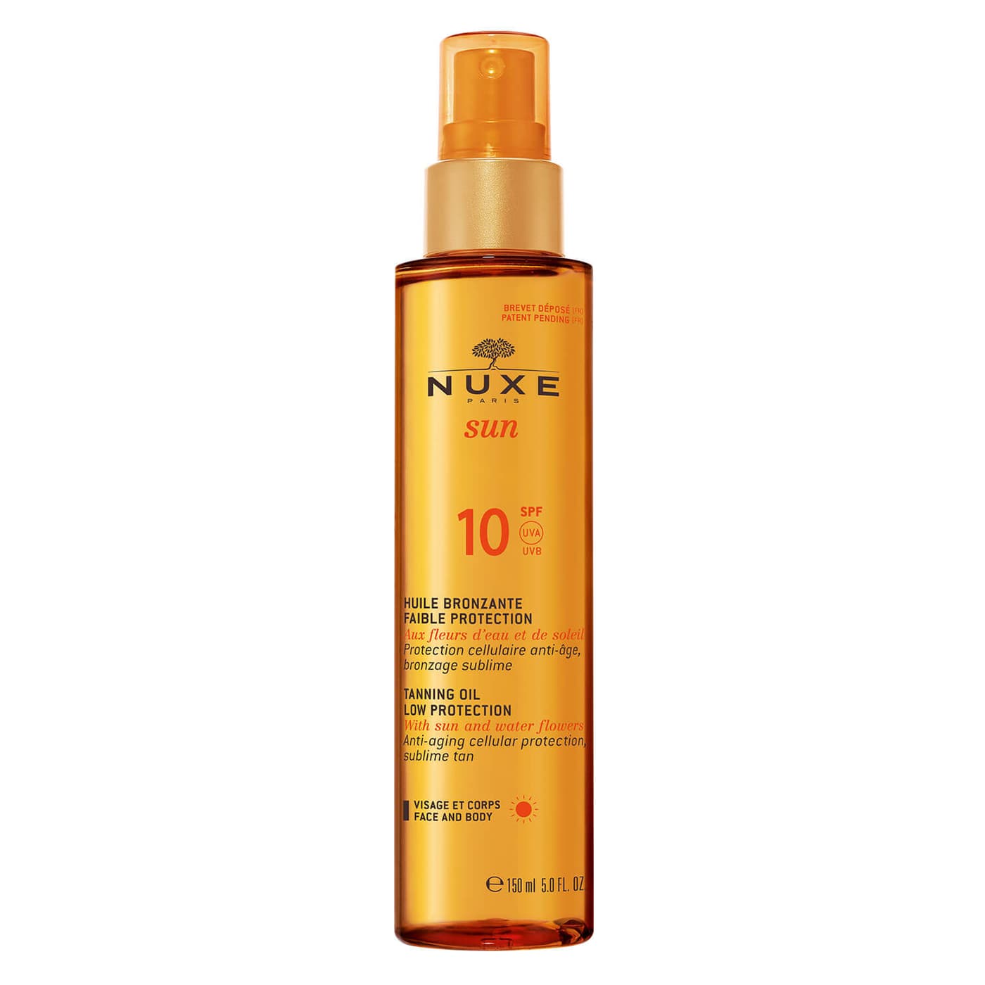 Nuxe Sun - SPF10 L'Huile Bonzante Visage et Corps - Faible Protection