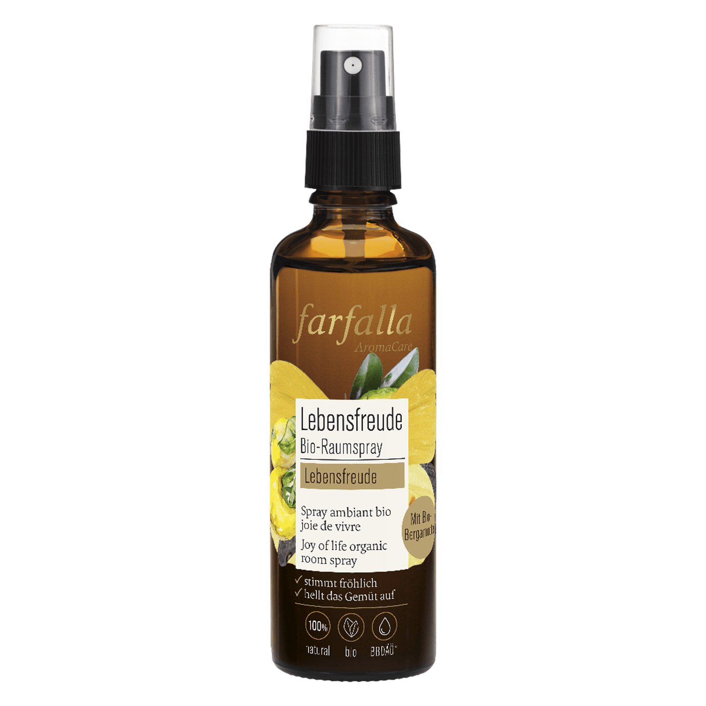 Farfalla Lebensfreude - Bergamotte Lebensfreude Bio-Raumspray