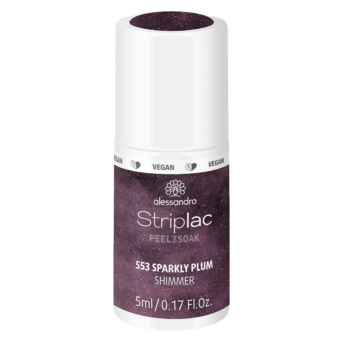 Striplac Peel or Soak - Sparkly Plum