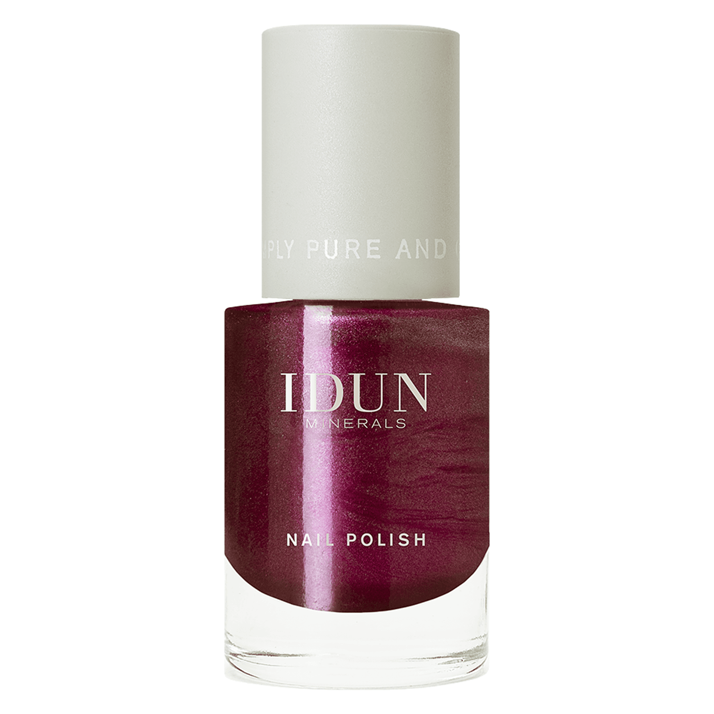 IDUN Nails - Nail Polish Obsidian Metallic Burgundy