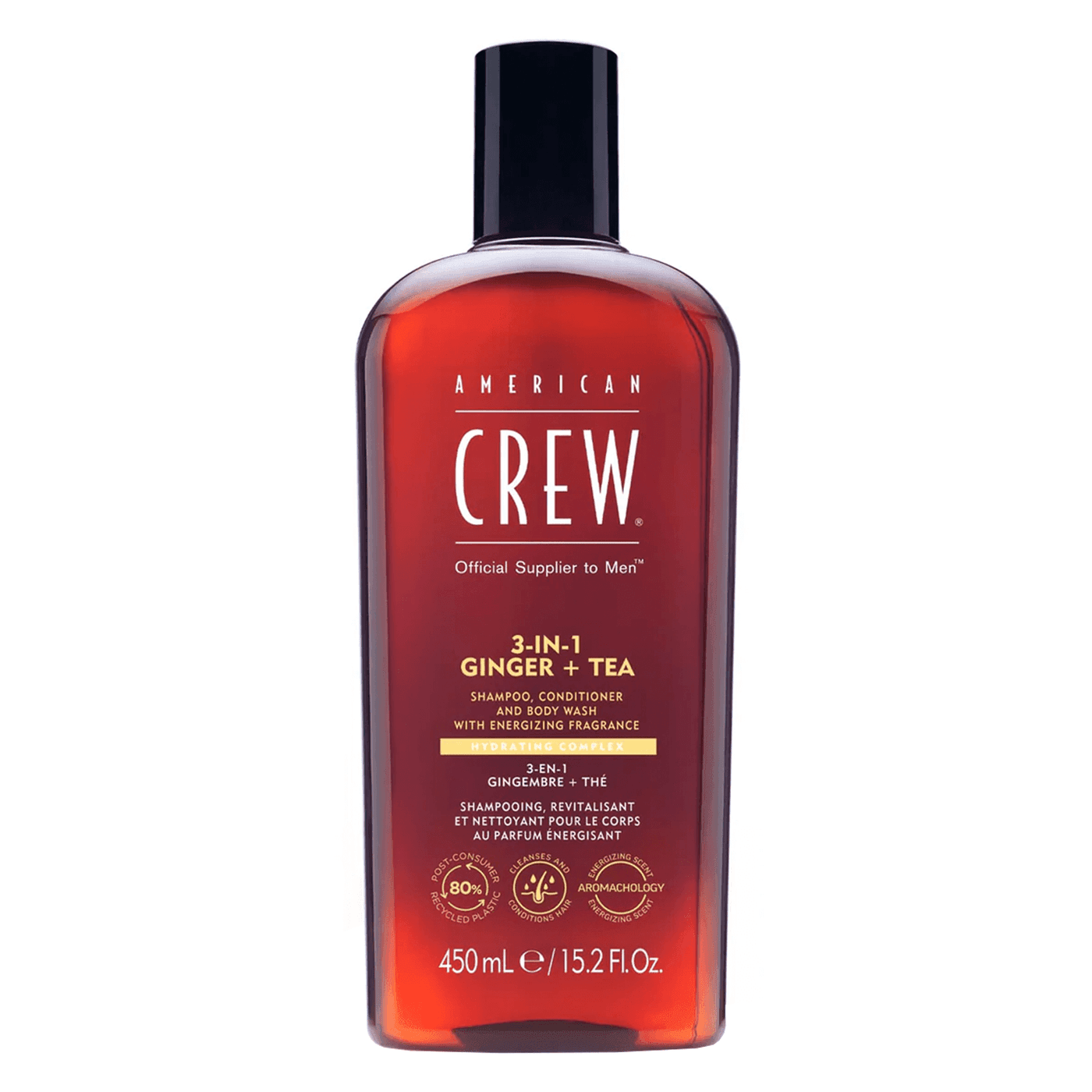 Crew Hair & Body Care - American Crew 3-in-1 Ginger & Tea Shampoo, Conditioner & Body Wash