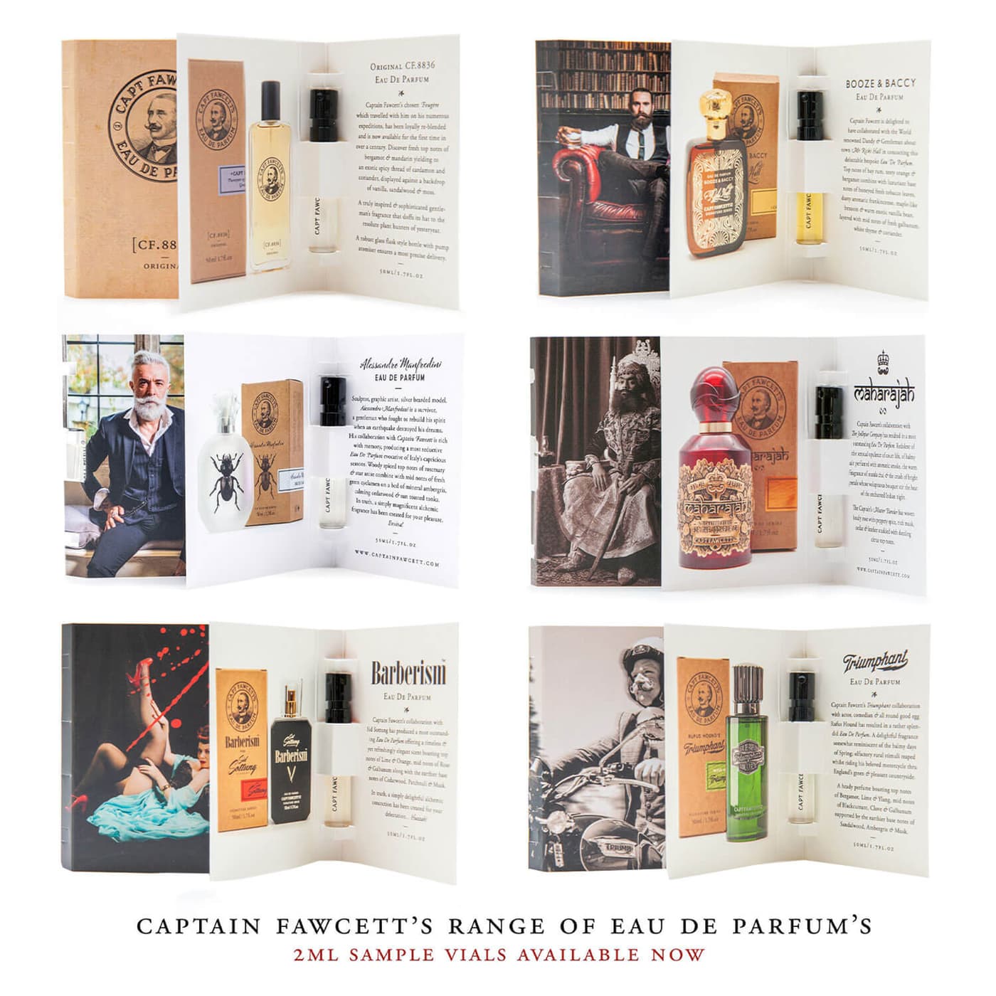 Capt. Fawcett Care - Eau de Parfum Miniatur Kollektion Set