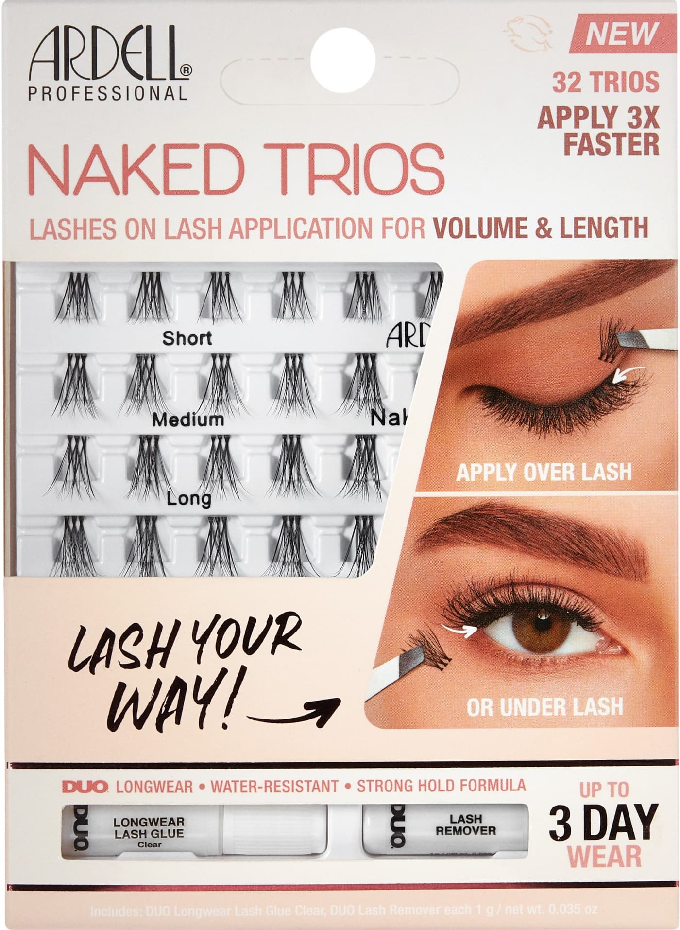 Ardell False Lashes - Naked Lashes Trios Kit