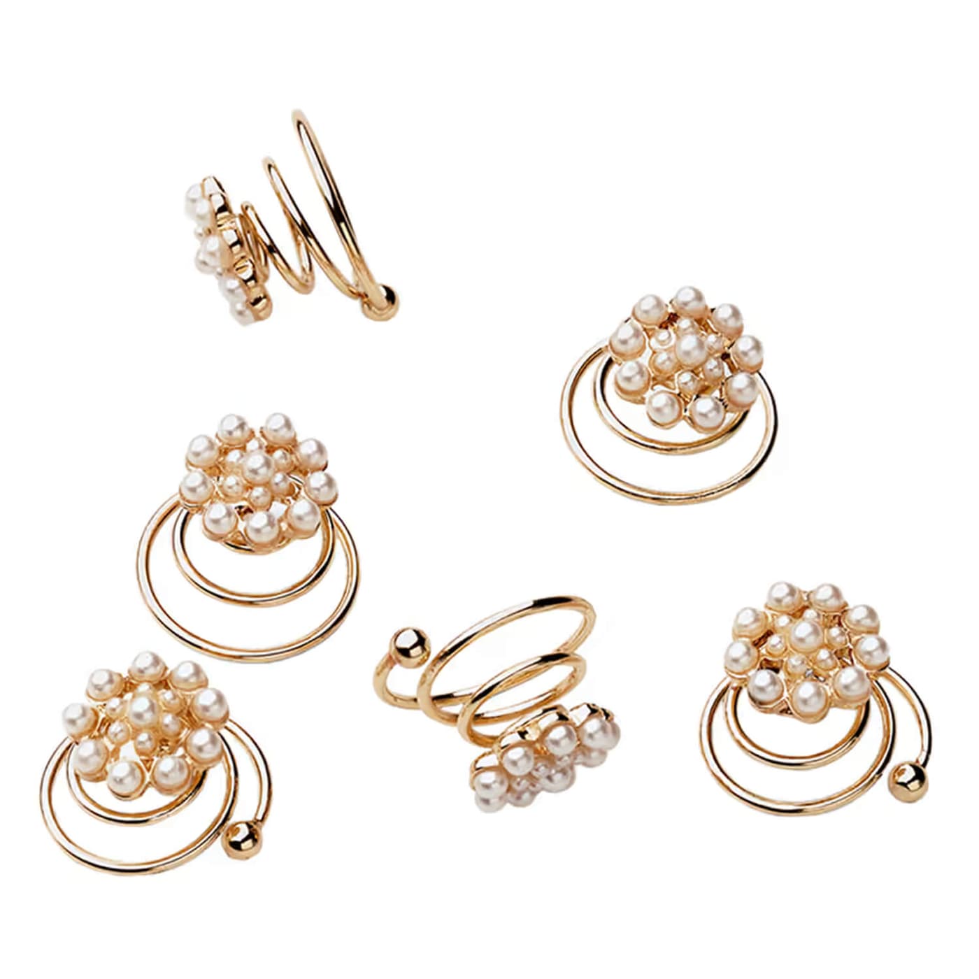 Celebride Curlies Mit Feinen Perlen Gold