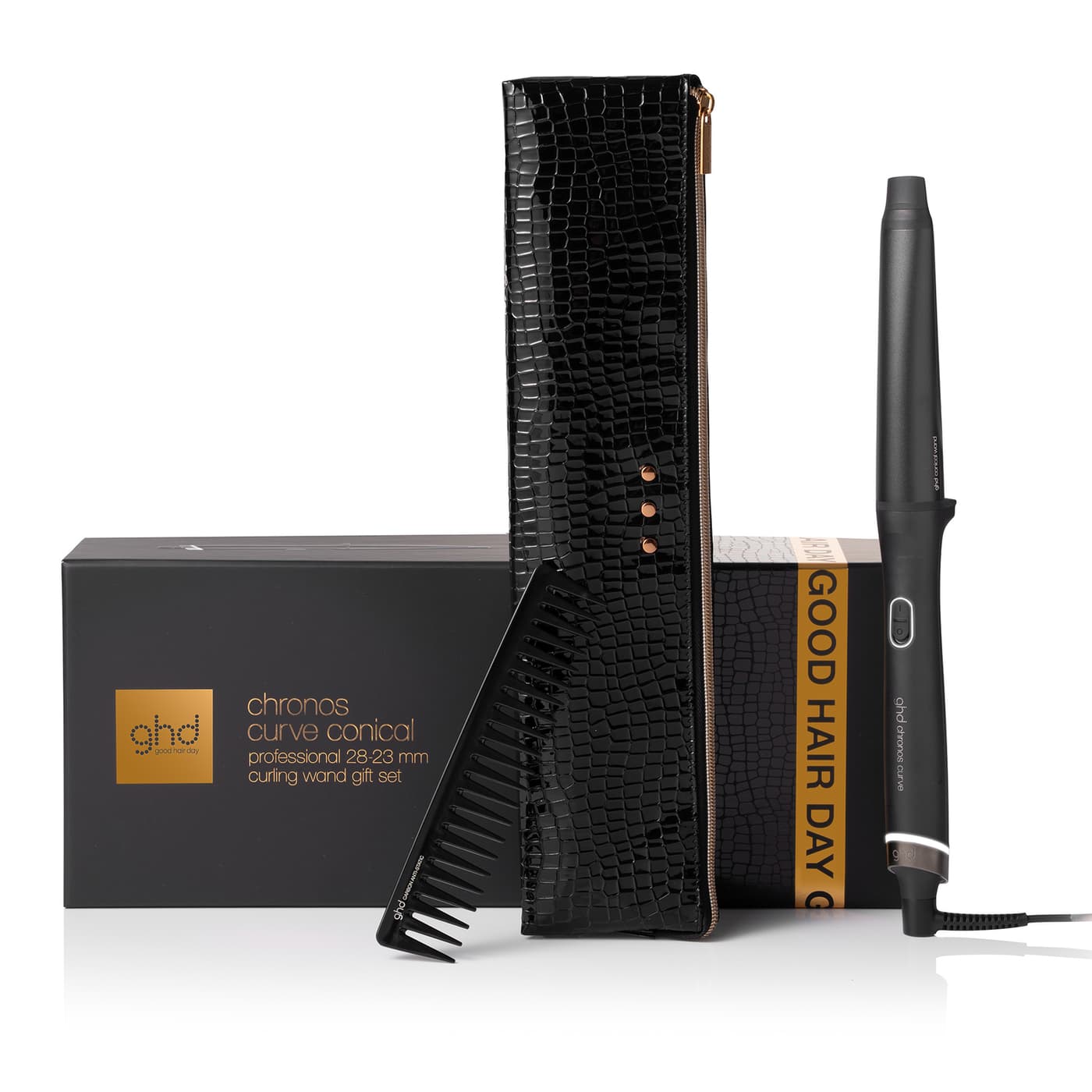 ghd Cherry Chic Collection - Chronos Curve Conical Wand Gift-set Black