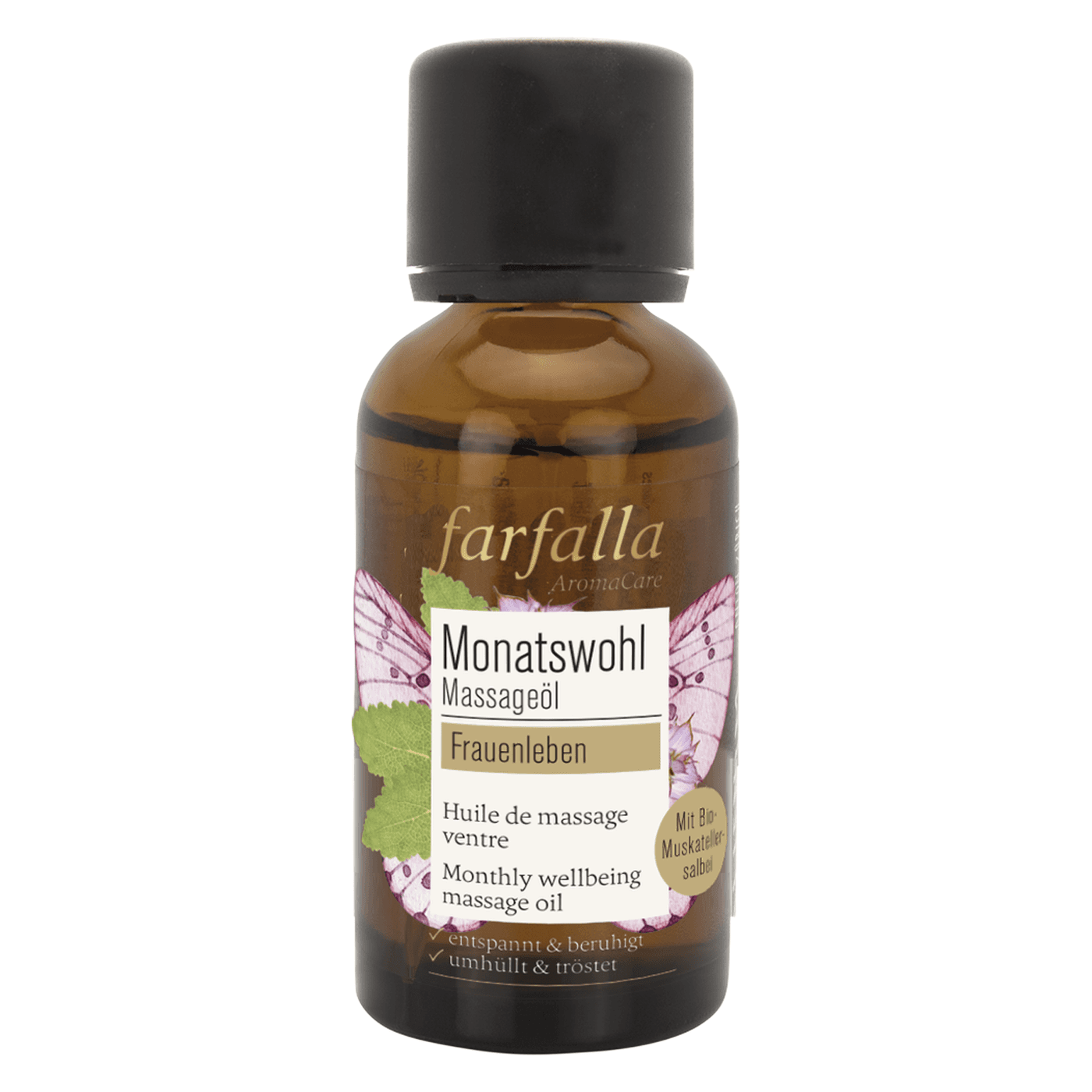 Farfalla Frauenleben - Muskatellersalbei Monatswohl Massageöl