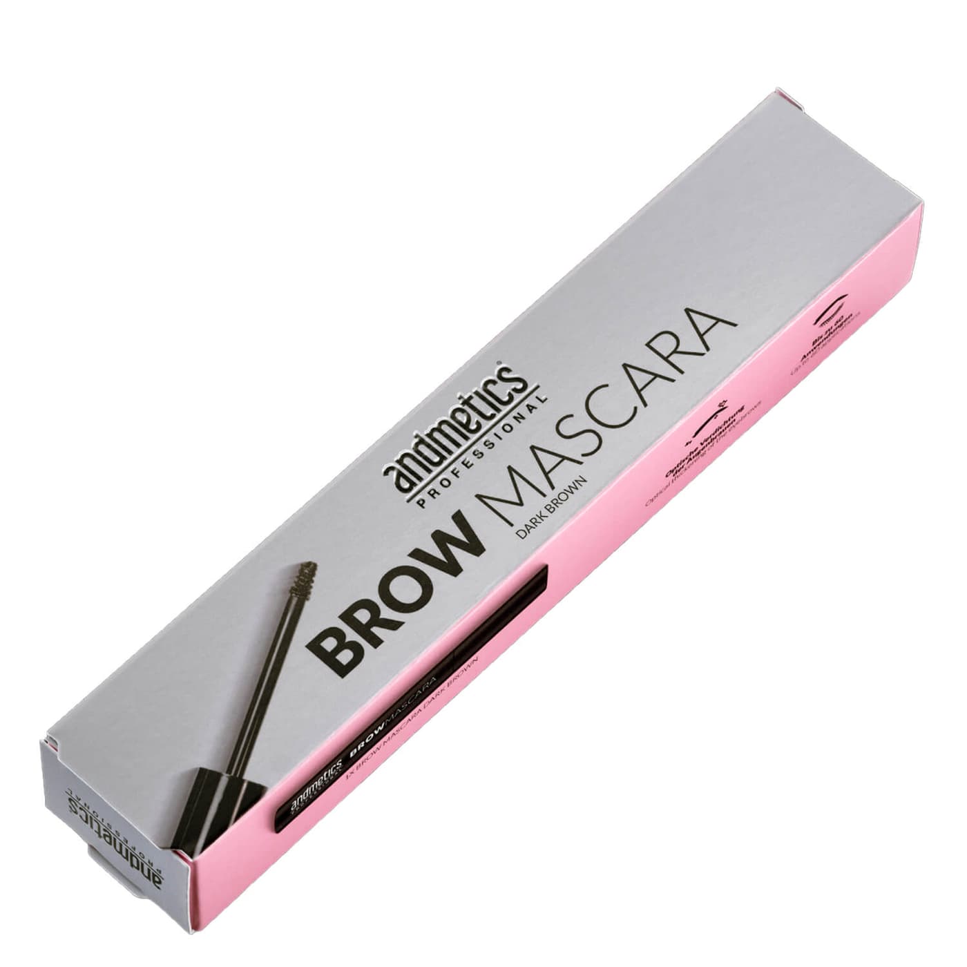 andmetics Professional -  Brow Mascara Dark Brown