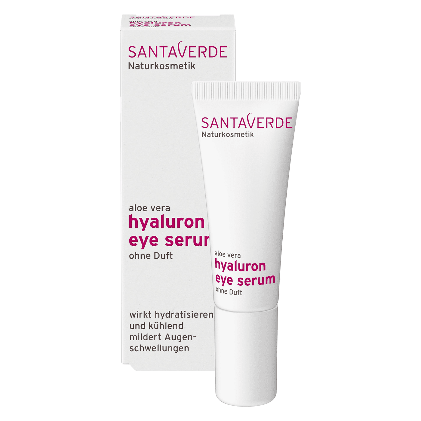 SANTAVERDE - aloe vera hyaluron eye serum ohne Duft