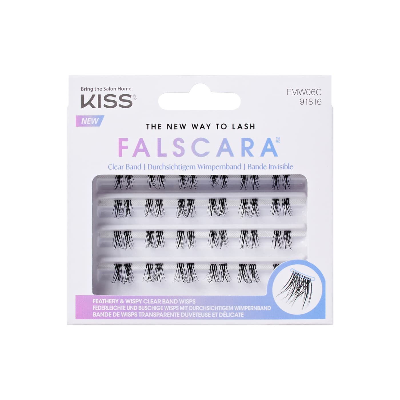 KISS Lashes - Ks Falscara Multipack - Clear Band