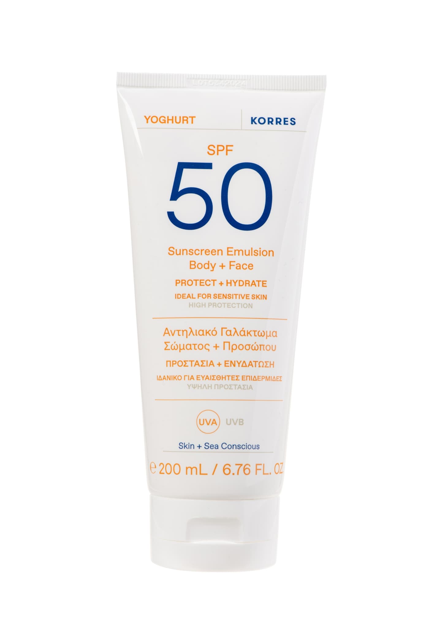 Korres Care - Yoghurt Sonnenschutz-emulsion Für Körper Und Gesicht Spf50