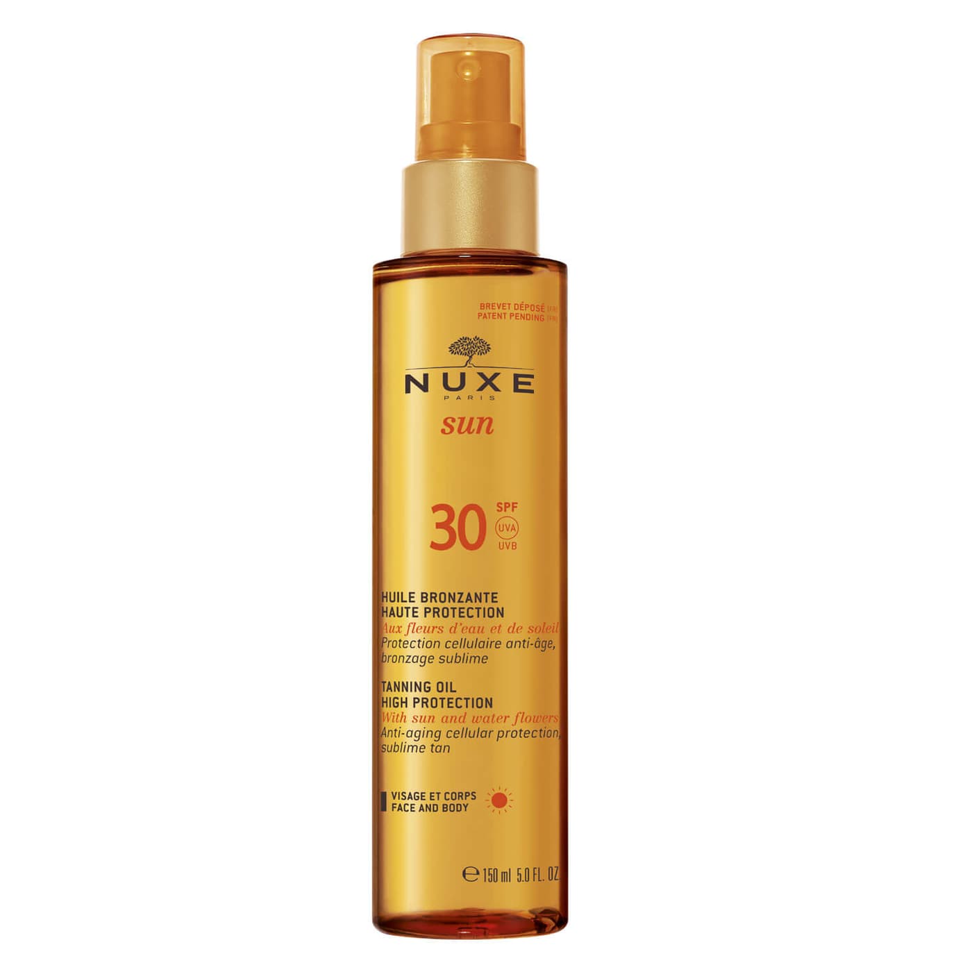 Nuxe Sun - Huile Bronzante Visage et Corps SPF30