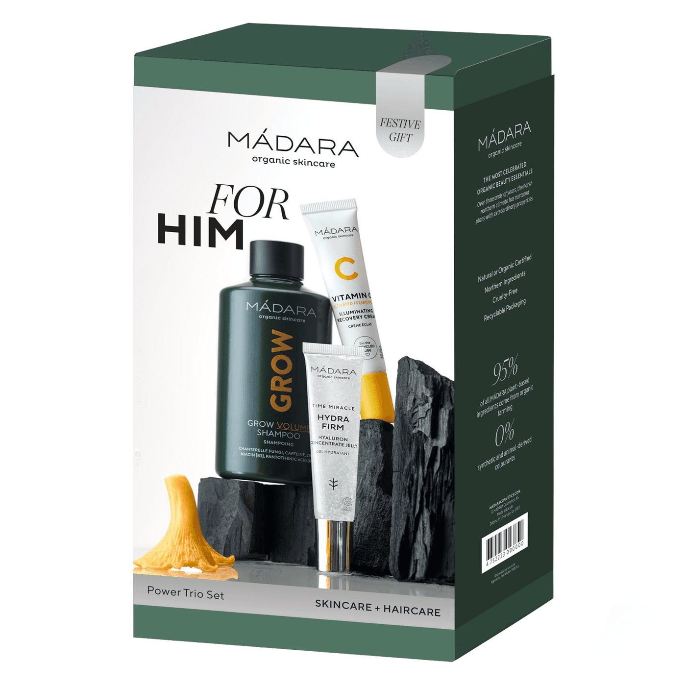 MÁDARA Hair Care - For Him Power Trio Set