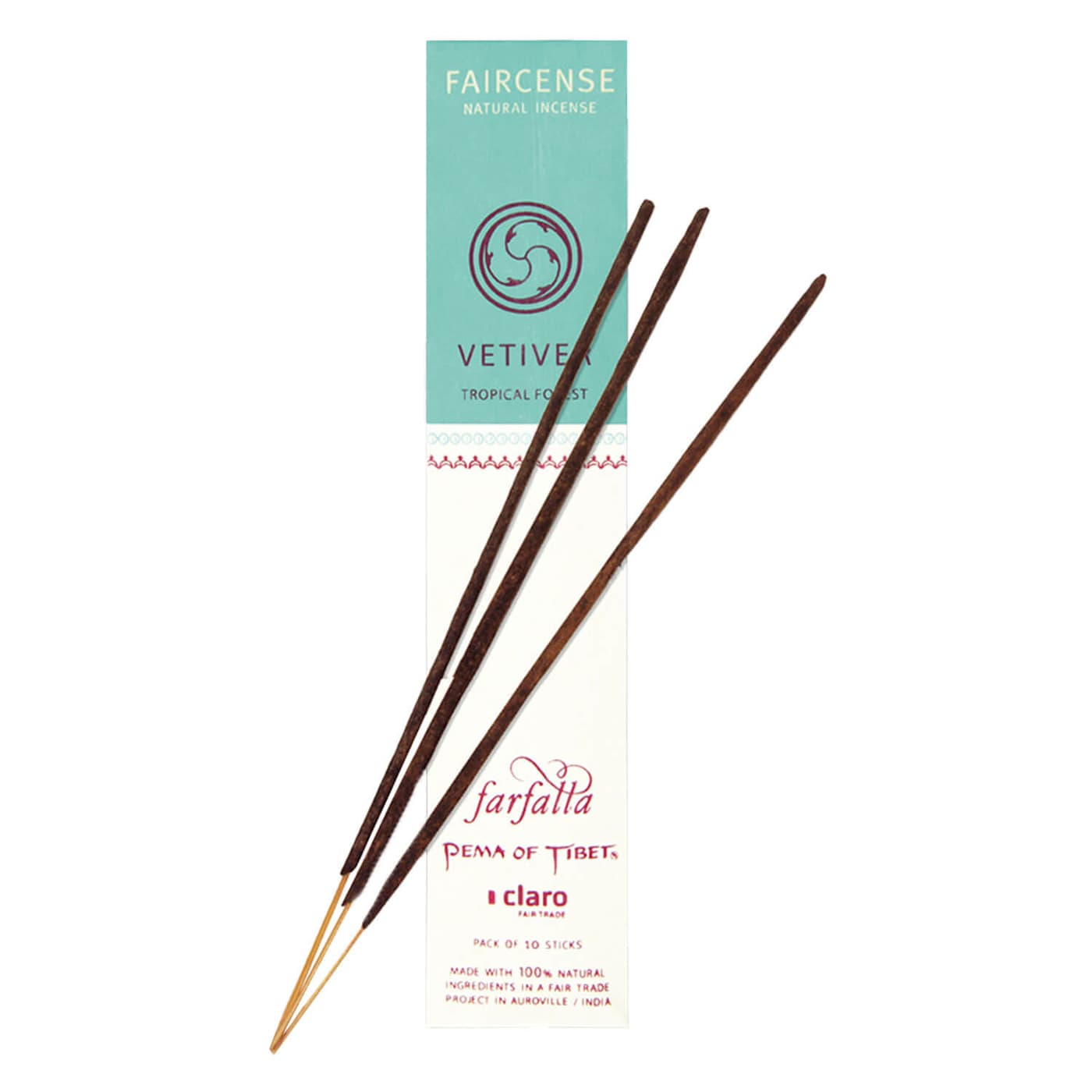 Farfalla Räucherstäbchen - Vetiver/Tropical Forest - Faircense Räucherstäbchen