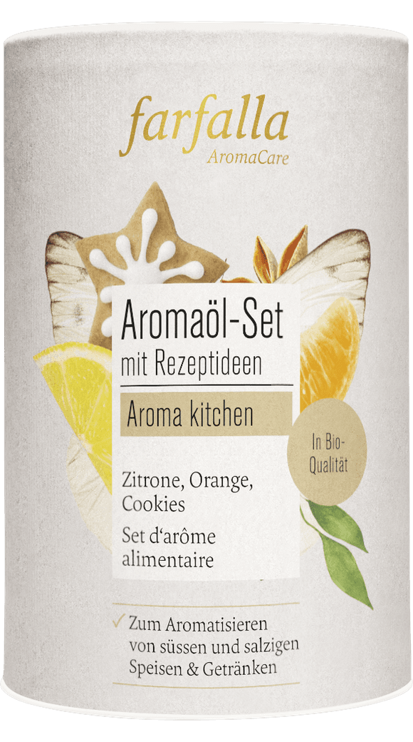 Farfalla - Aromaöl-set mit rezeptideen