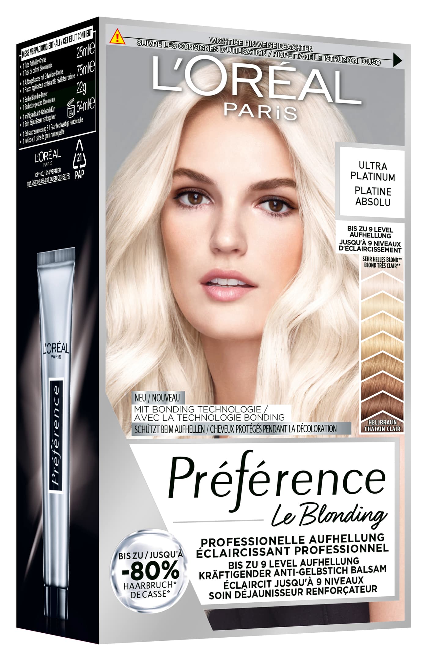 L'Oreal  Preference - Préférence Le Blonding 9l Ultra Platinum Absolu