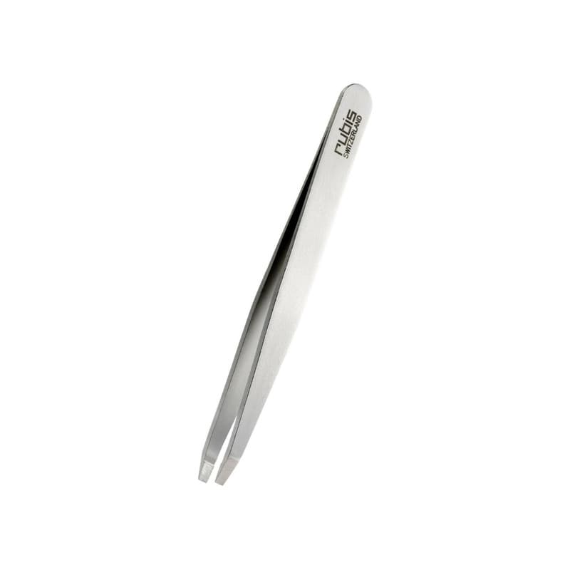 Rubis - Pinzette schräg, Inox