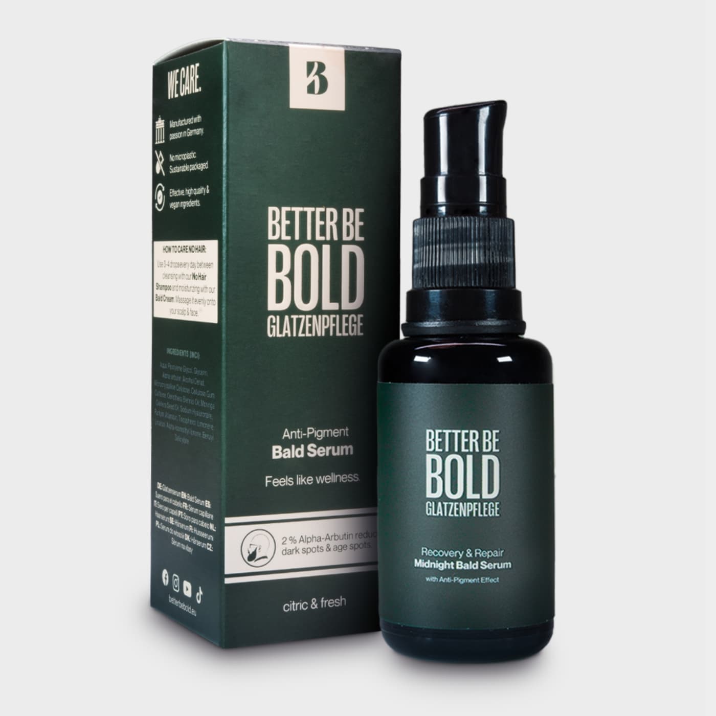 BETTER BE BOLD - Magic Bald Head & Beard Oil with Diamond Shine-Effect