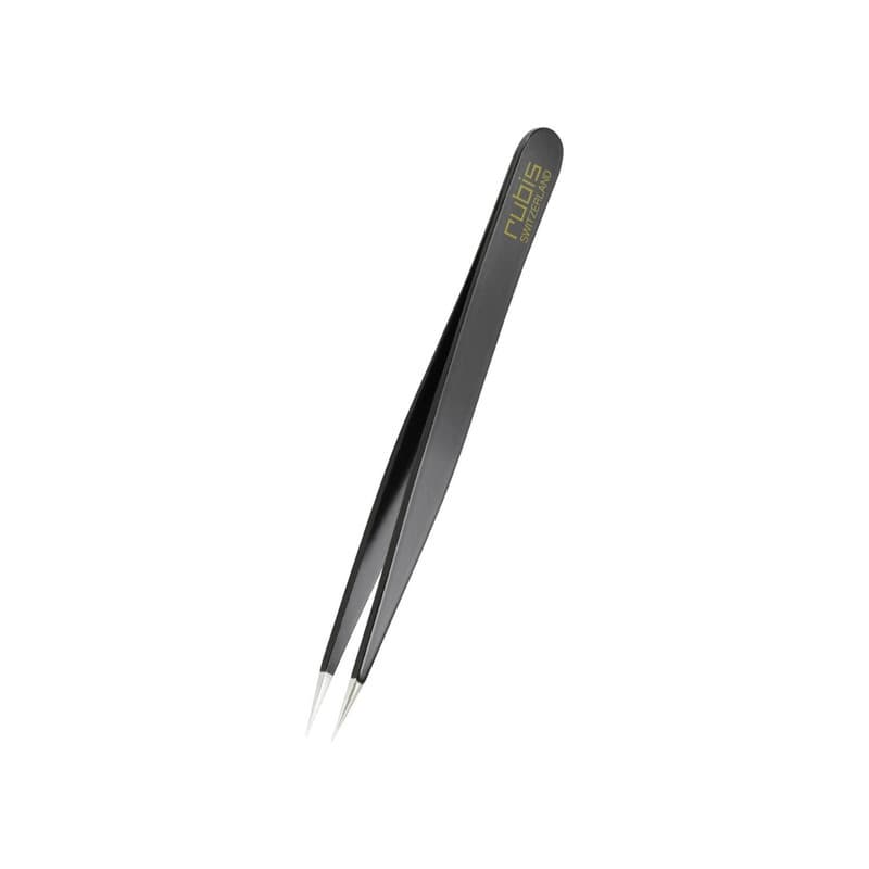 Rubis - Pinzette spitz schwarz Inox