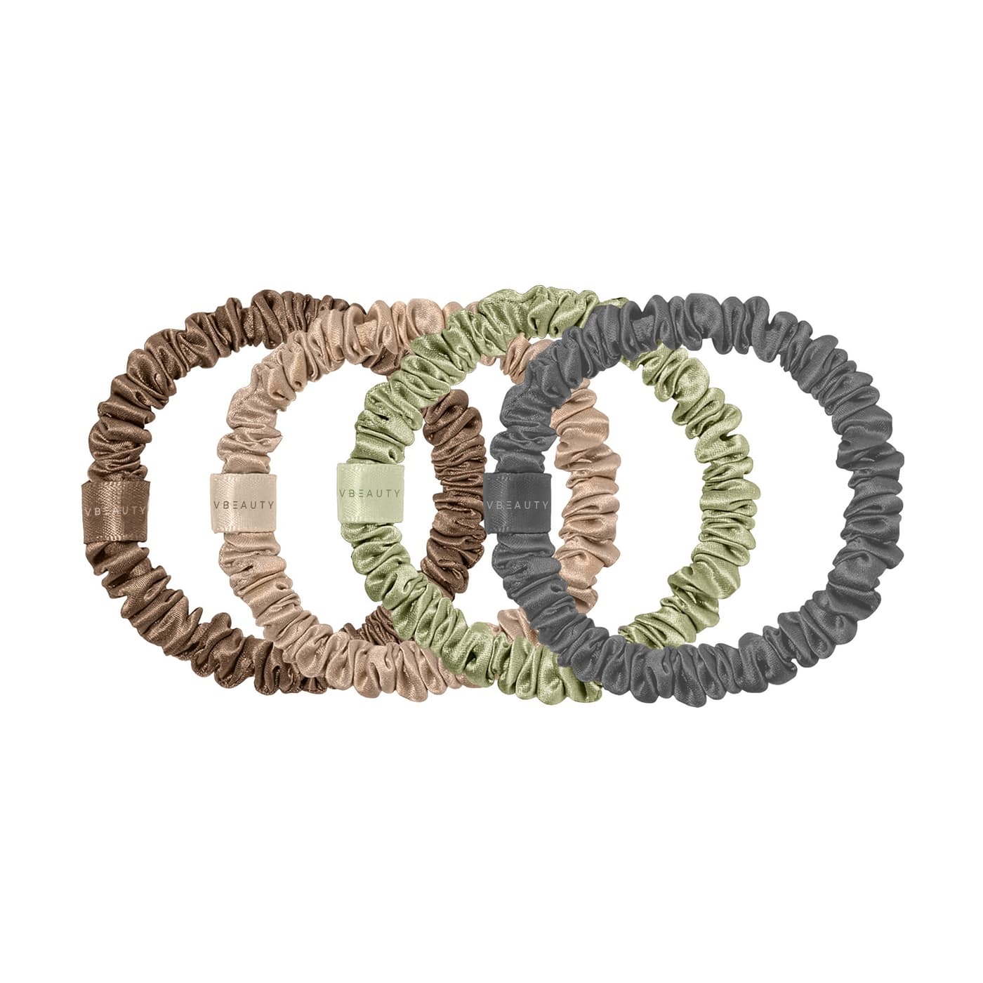 VBEAUTY Tools - Seiden Scrunchie Skinny-set Woodland