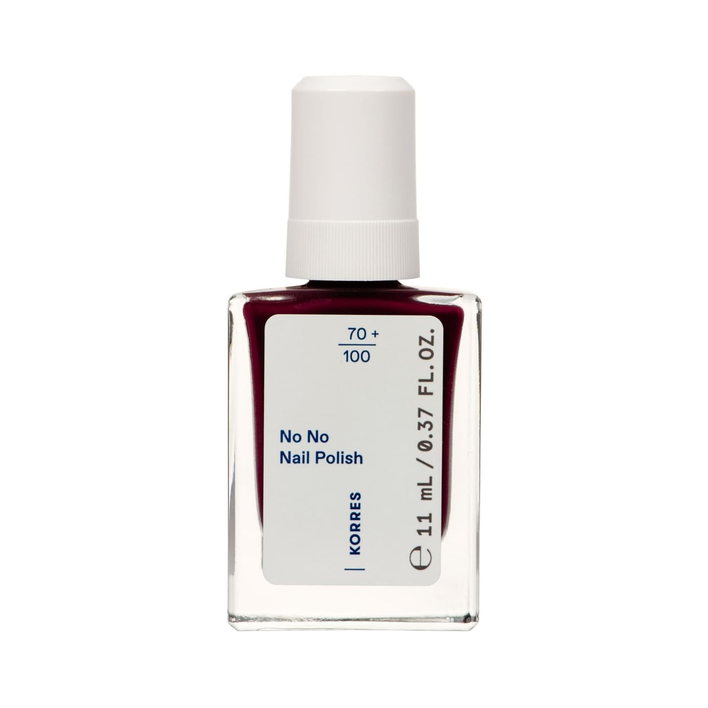 Korres Nails - No No Nail Polish Burgundy Red 59