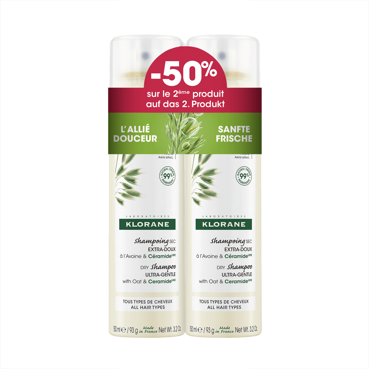 Hafer - Hafermilch Trockenshampoo Duo