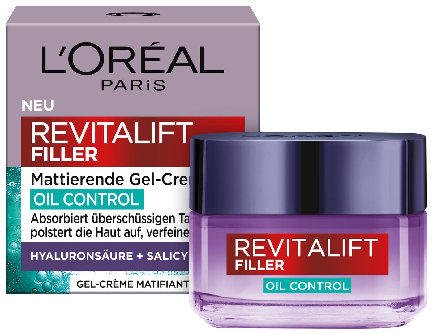 L'Oreal Skincare - Revitalift Filler Mattierende Gel-creme Oil Control