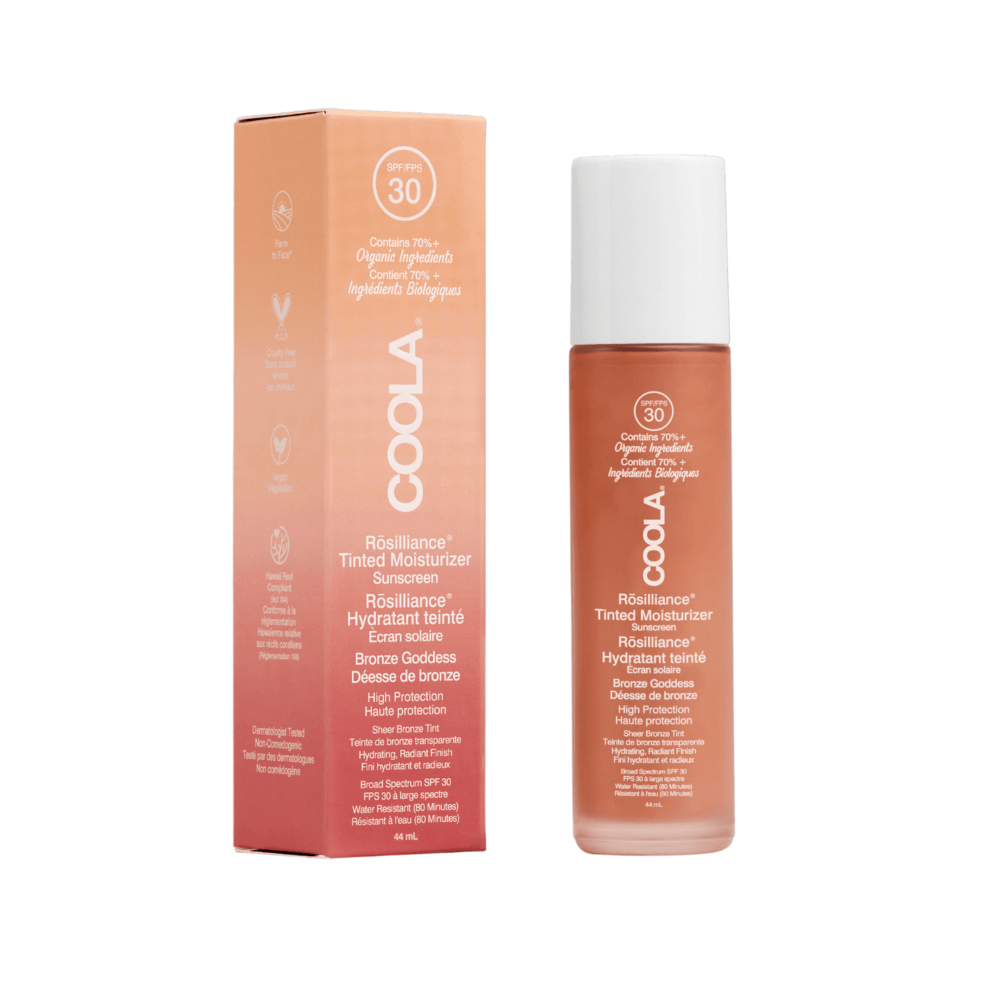 COOLA - Rosilliance Mineral BB+ Cream Tinted Organic Sunscreen SPF 30 Bronze Goddess
